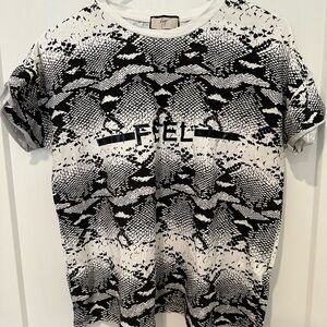 Black and White Graphic T-Shirt